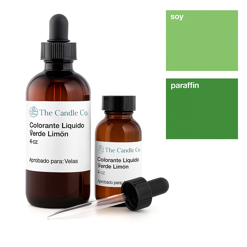 Colorante liquido verde limón