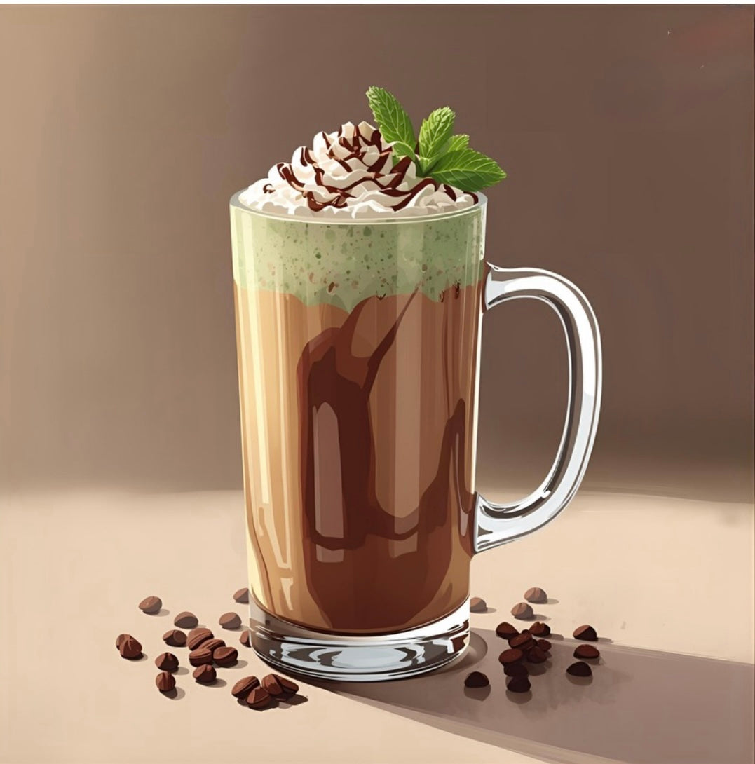 Menta mocha latte