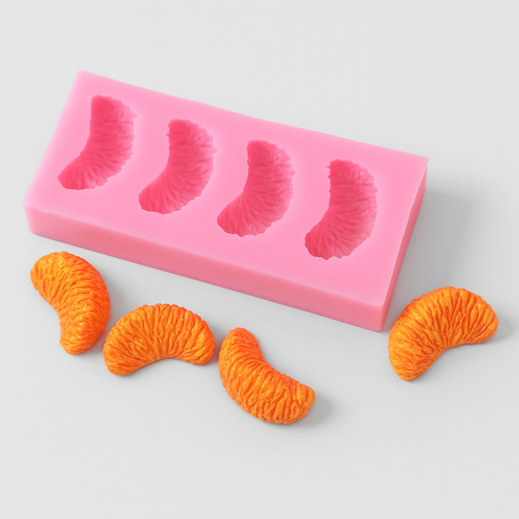 Molde silicon gajos naranja