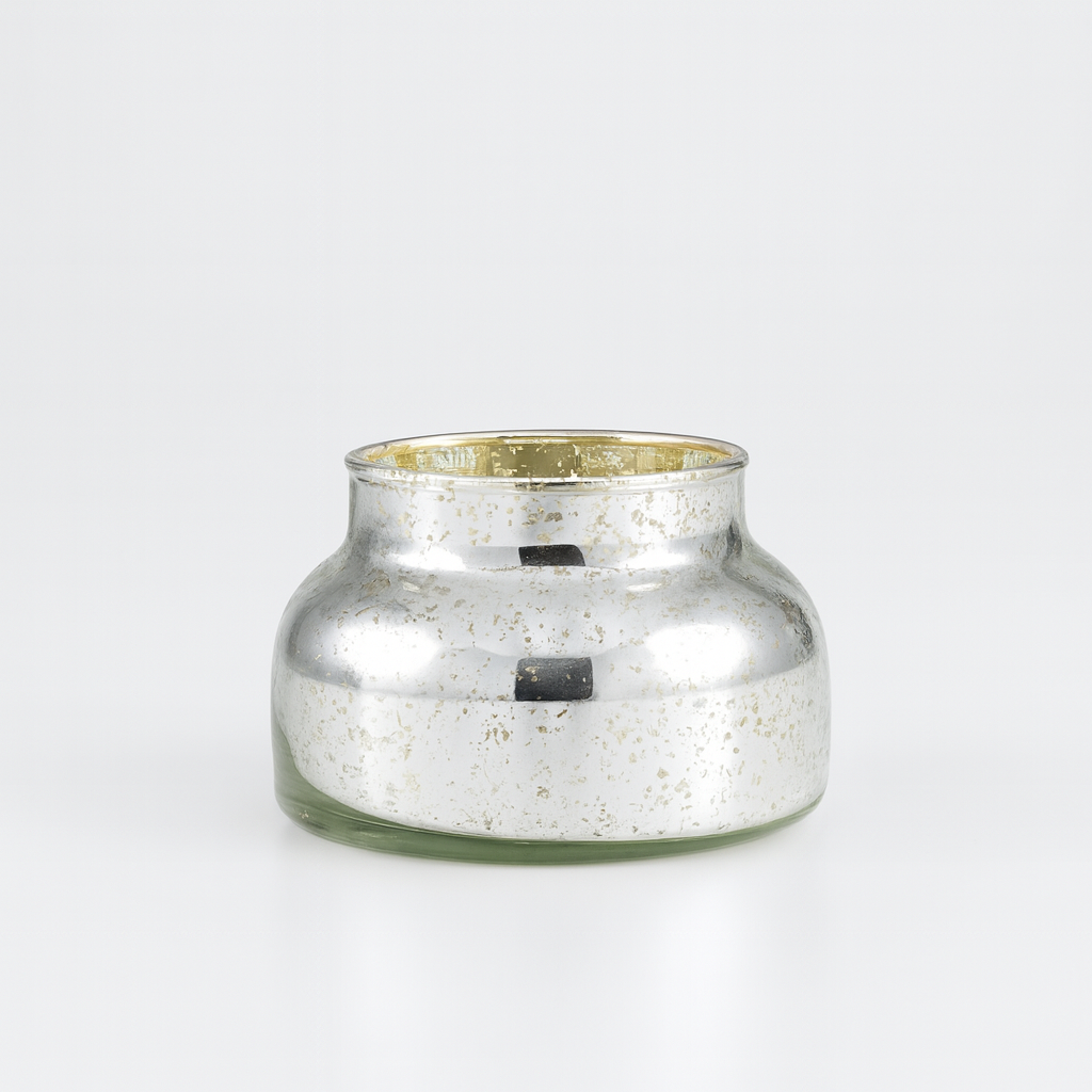 Frasco de vidrio plata