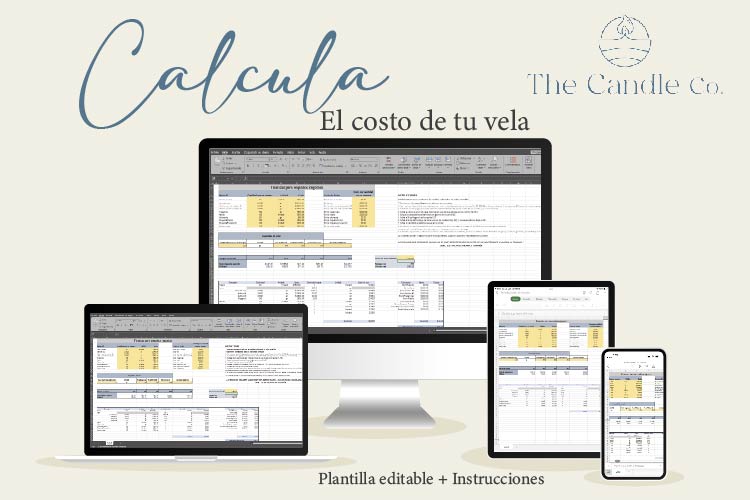 Plantilla editable "Calcula el Costo de tu Vela"