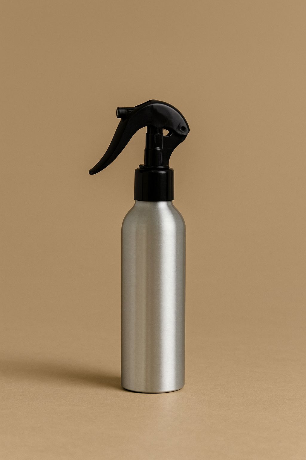 Atomizador aluminio tapa negra