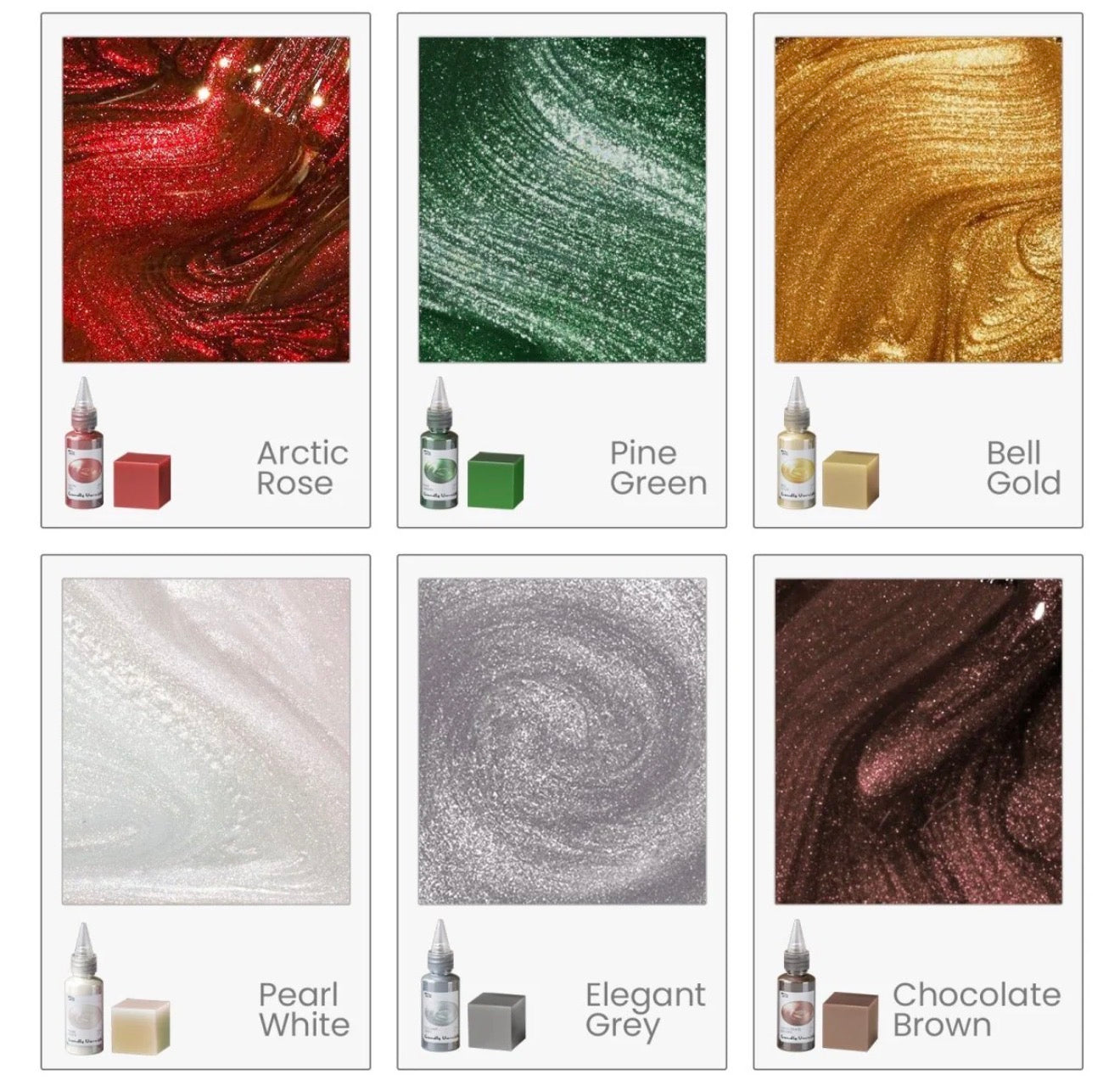 Barniz brillante - colores navideños
