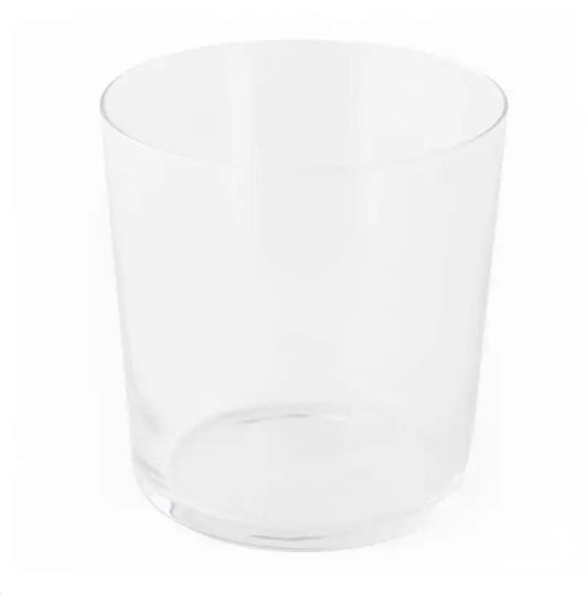 Frasco transparente de vidrio