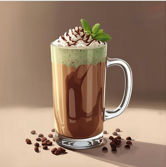 Menta mocha latte