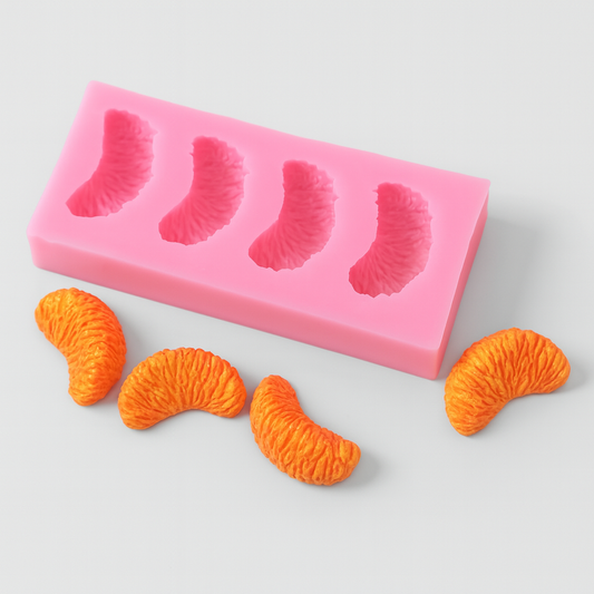 Molde silicon gajos naranja
