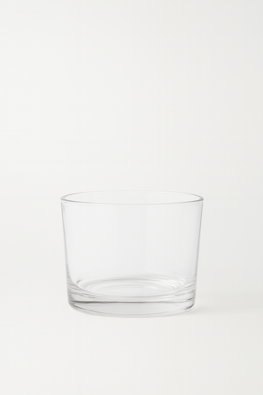 Frasco de vidrio transparente chico 6oz