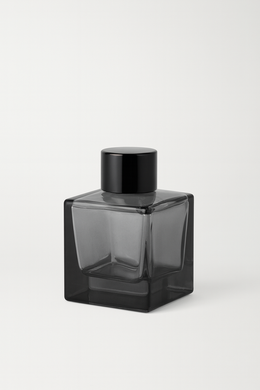 Frasco cuadrado para difusor de varillas negro