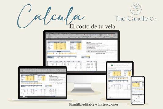 Plantilla editable "Calcula el Costo de tu Vela"