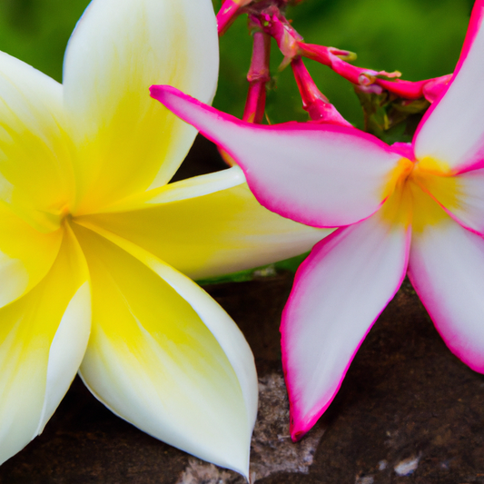 Lirio y plumeria