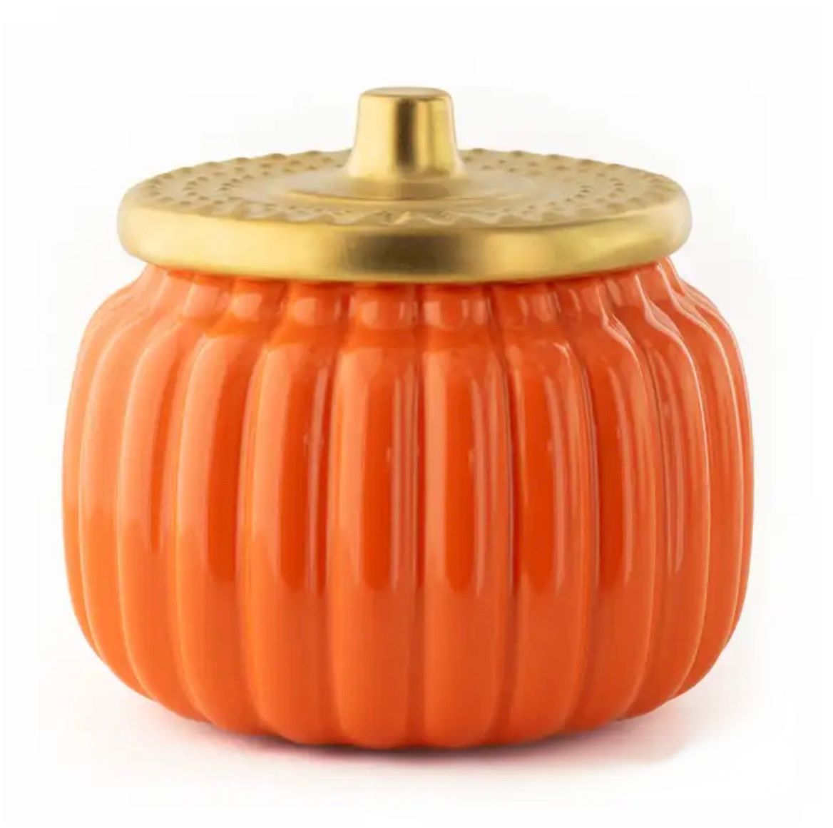 Frasco calabaza con tapa dorada