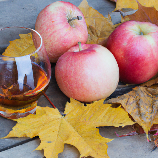 Manzana y bourbon de maple