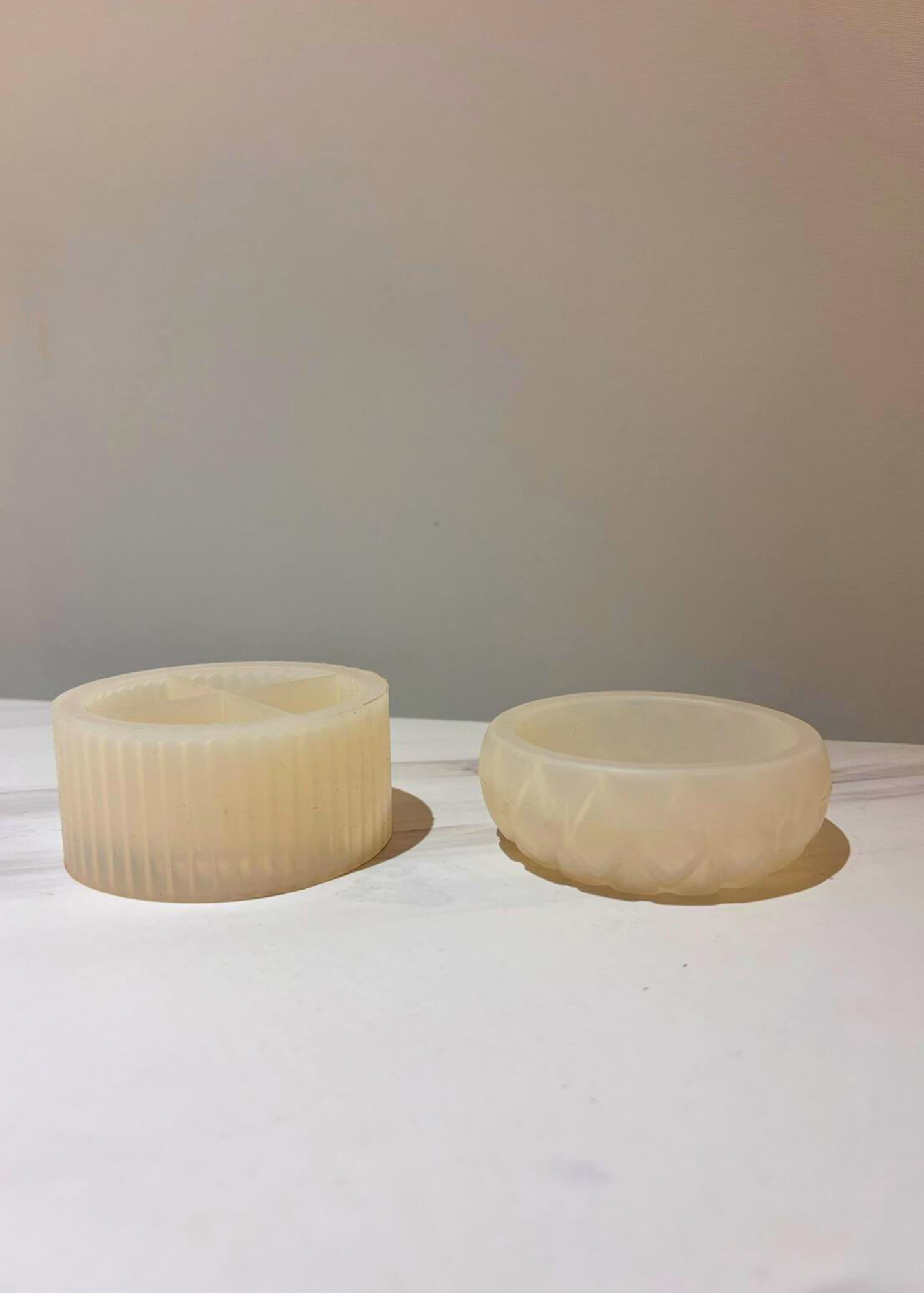 Molde de silicon maceta yeso